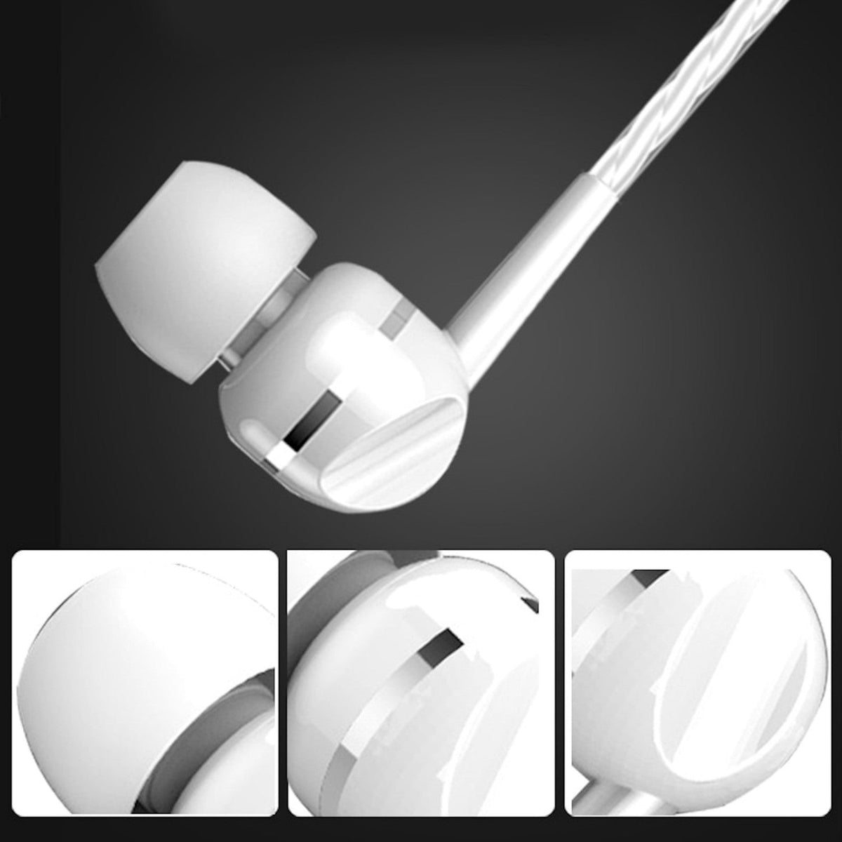 3K S23 In-Ear-Kopfhörer mit Mikrofon und Tasche