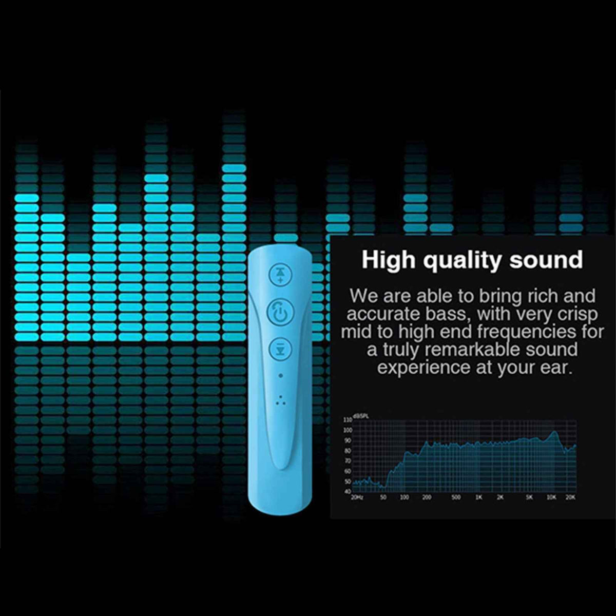 Mini Audio Bluetooth v4.2 Wireless Empfänger Musik Receiver Adapter 3.5mm AUX