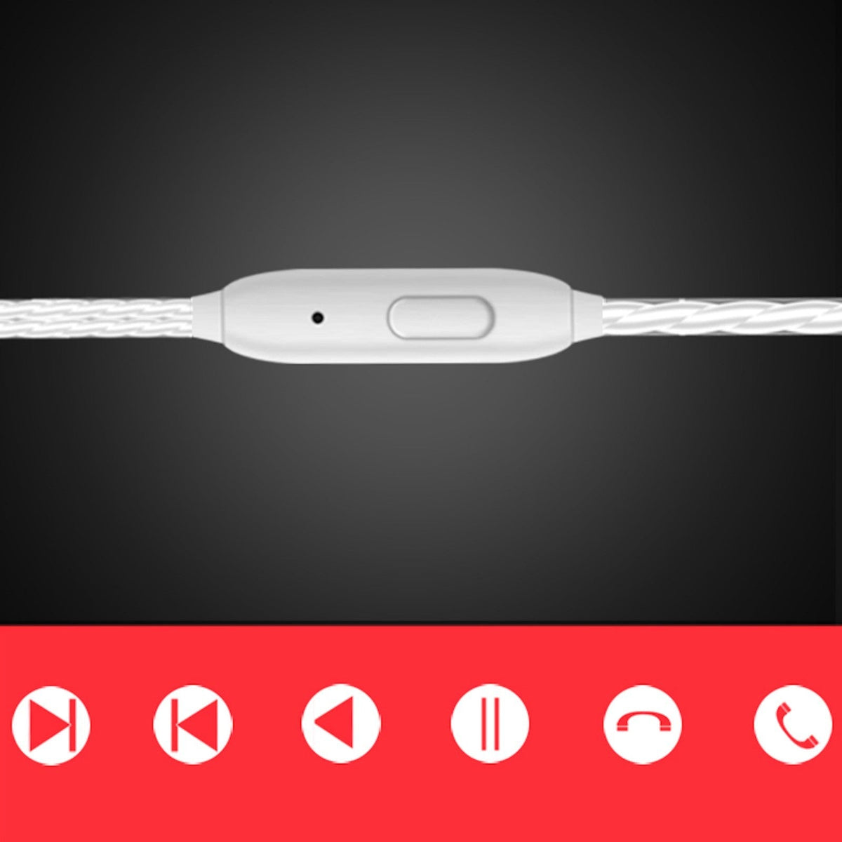 3K S23 In-Ear-Kopfhörer mit Mikrofon und Tasche