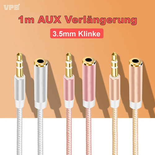 VPB 1 m Nylon Klinken-Verlängerung