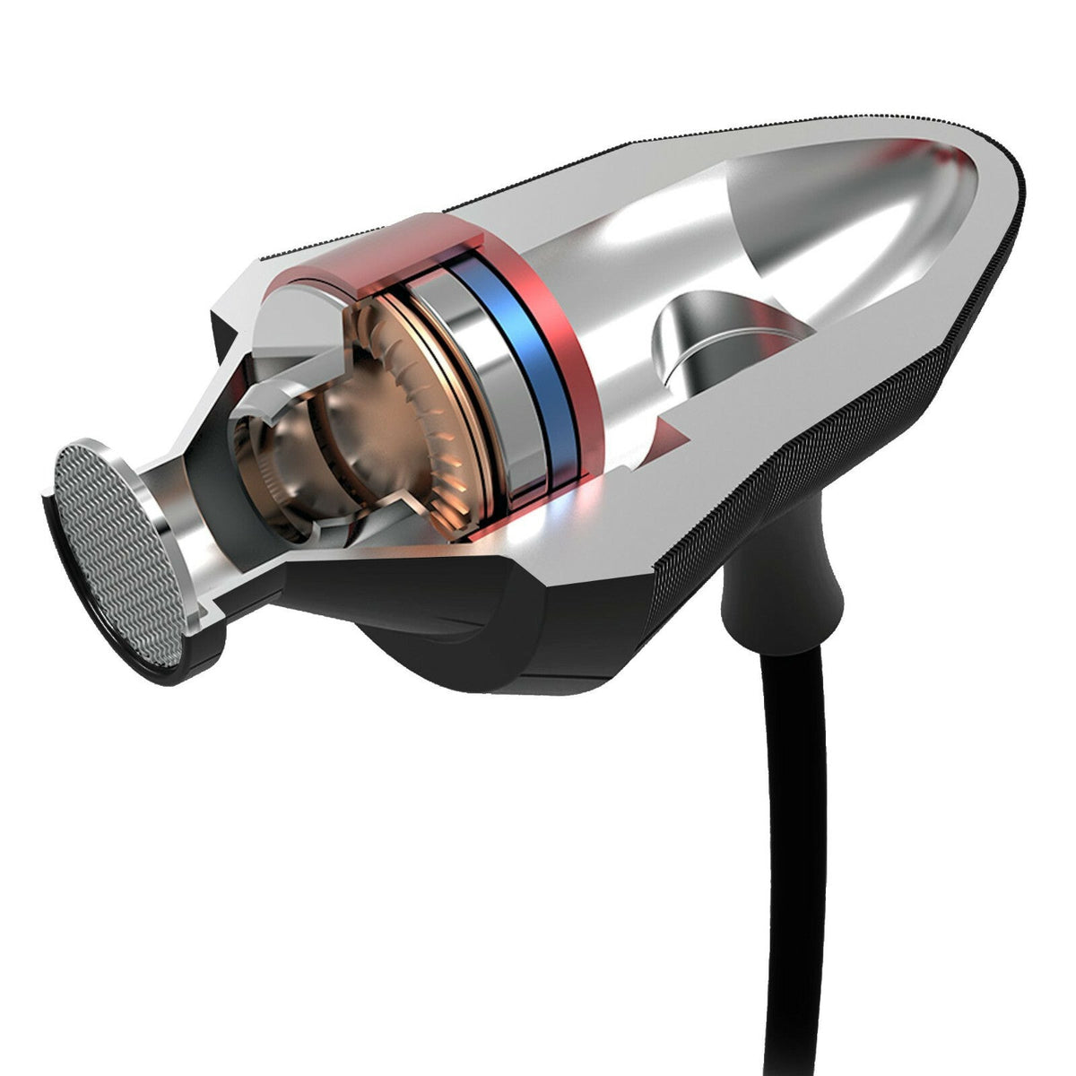 Schwarzer KZ X6 Pro Metall In-Ear-Kopfhörer