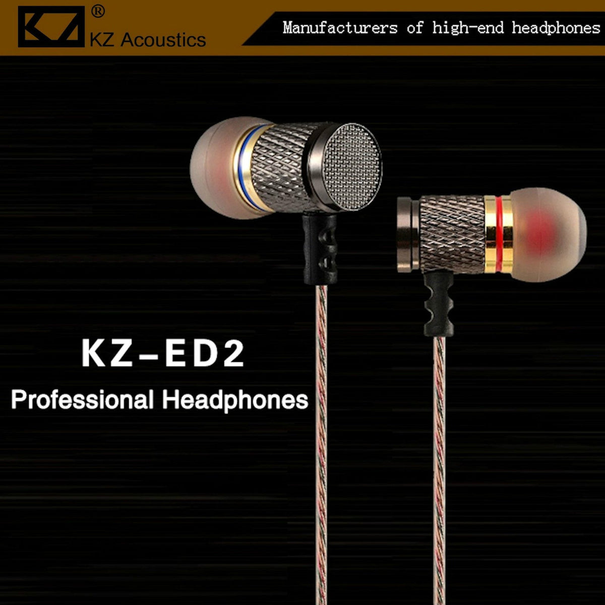 KZ ED2 EDR1 In-Ear-Kopfhörer in Gunmetal