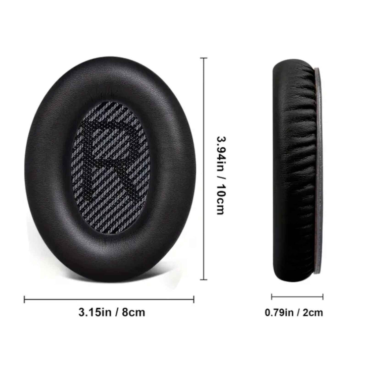 Ohrpolster für Bose QuietComfort QC35 QC15 QC45 QC25 Q35 II Schwarz