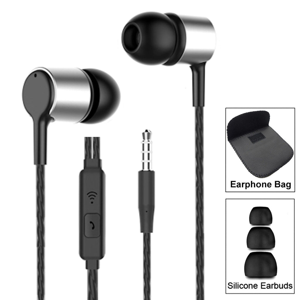 3K S24 In-Ear-Kopfhörer mit Mikrofon und PU-Tasche