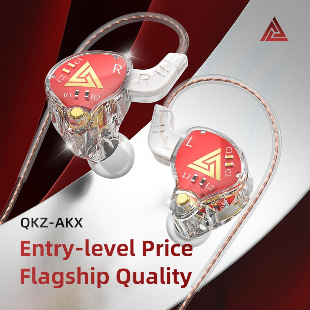 QKZ AKX Pro HiFi In-Ear-Headset mit Hardcase