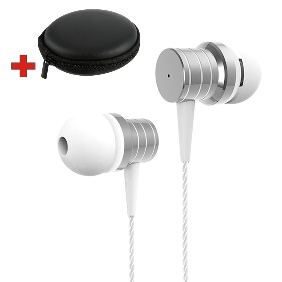 Schwarzer PTM P15 Metall In-Ear-Kopfhörer