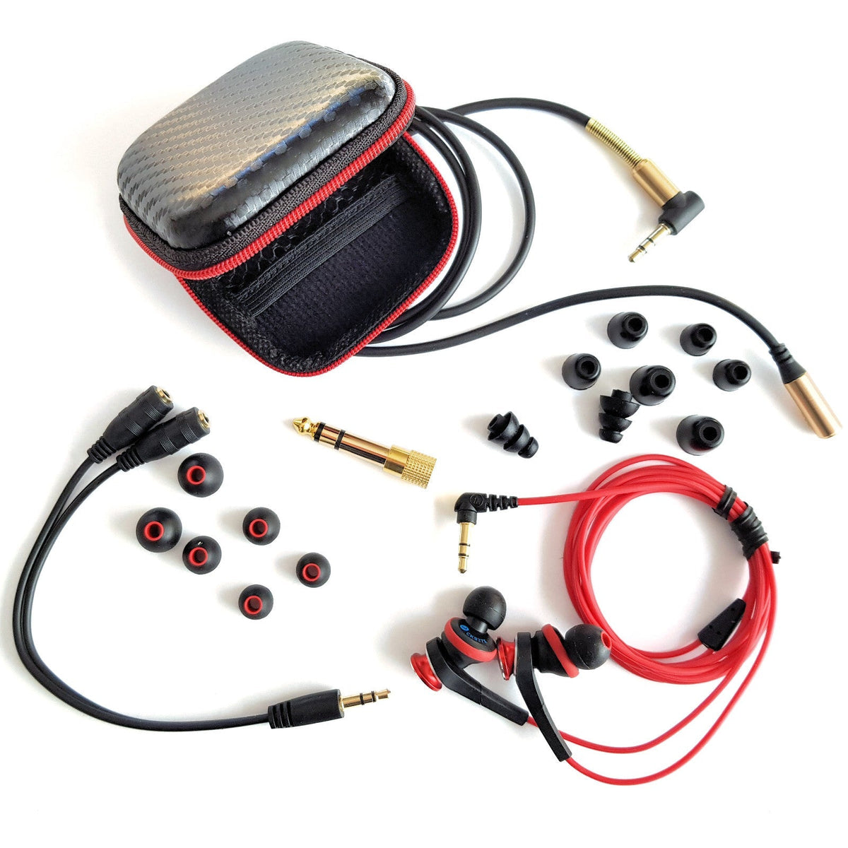 Rote Audio-Technica ATH-CKS77X Solid-Bass In-Ear-Kopfhörer
