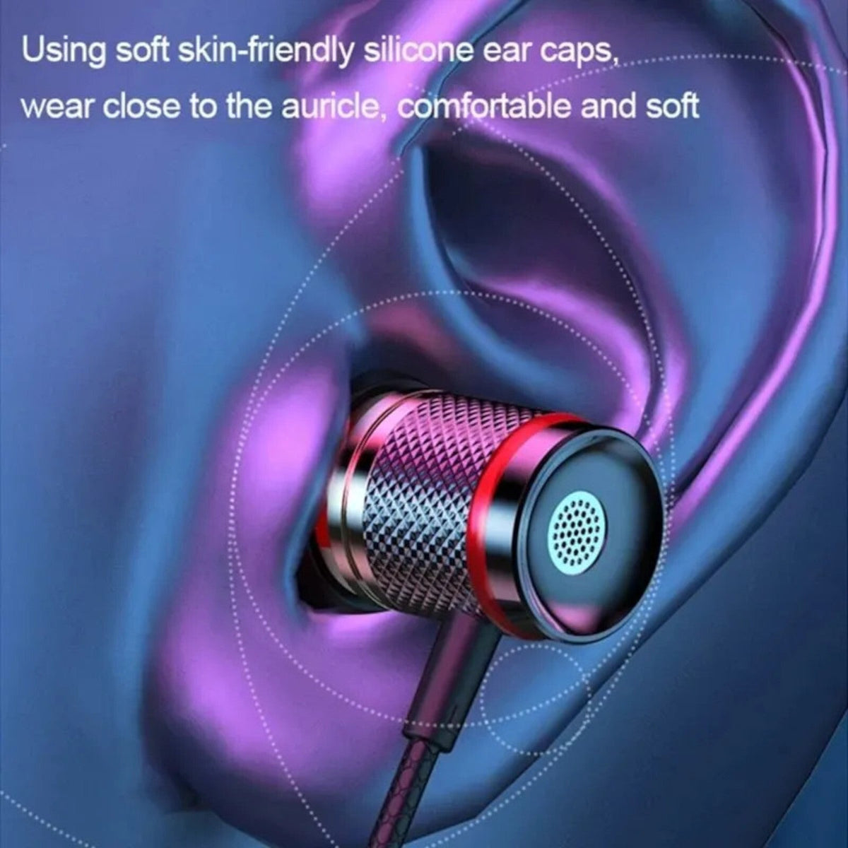 Gunmetalfarbener 3K D9 Pro Metall In-Ear-Kopfhörer