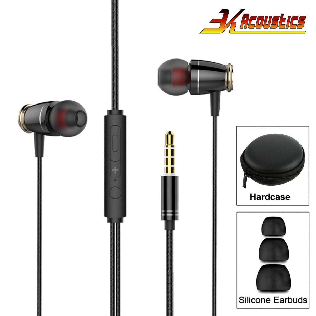 3K M6 In-Ear-Headset mit Hardcase