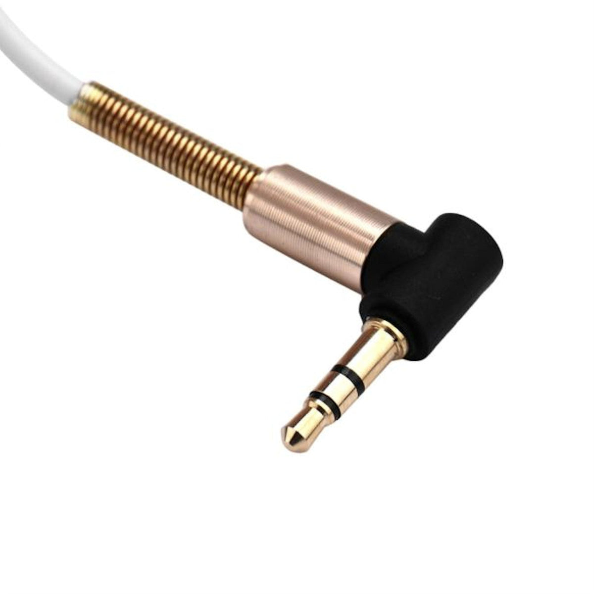 Weißes 1 m AUX-Kabel mit Winkelstecker