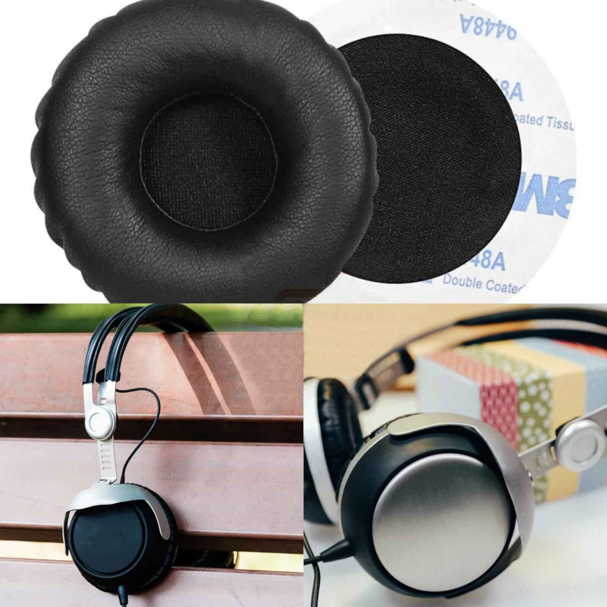 Schwarze Ohrpolster für beyerdynamic T50P T51 und DT1350